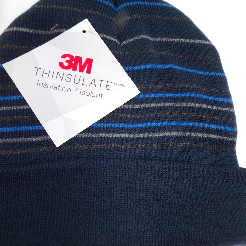 Tek Gear Men's WarmTek Striped Knit Watch Cap NWT - Picture 2 of 2